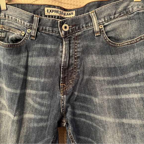 Men's Express Kingston Classic Fit Jeans SZ 34/34 - Picture 3 of 4